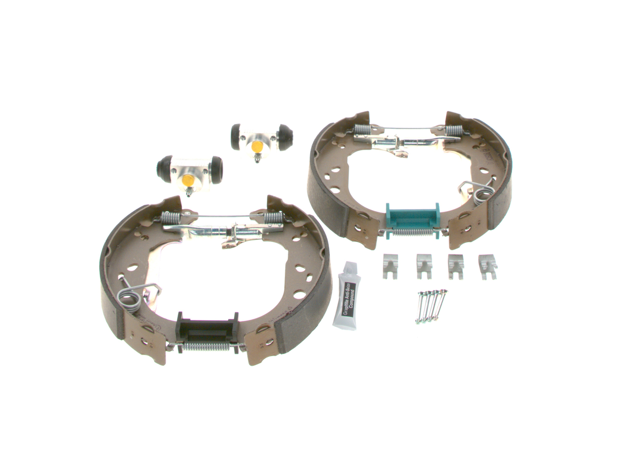 BOSCH 0 204 114 656: Zestaw do hamulców, hamulce bębnowe z dodatkami, z cylinderkiem hamulcowym