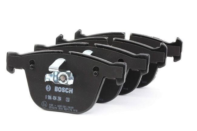 BOSCH 0 986 494 294 Bremsbeläge mit Montageanleitung, mit Anti-Quietsch-Blech, mit Kolbenclip