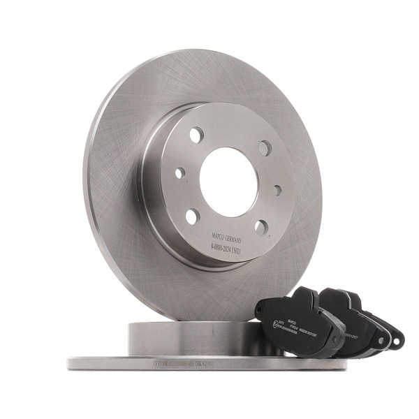 MAPCO 47011: Remschijven en blokken Vooras, Ø: 240mm, volledig