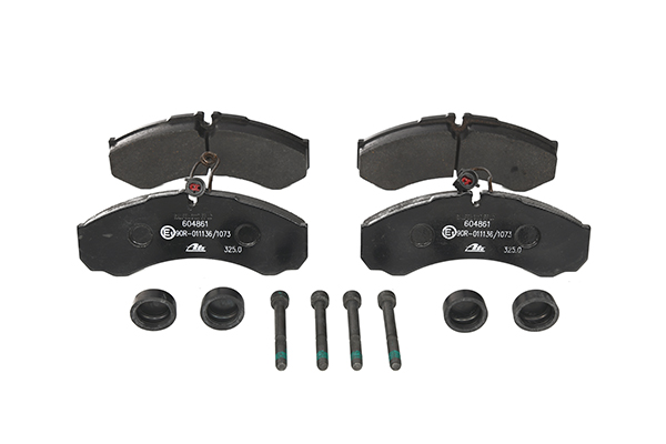 ATE 13.0460-4861.2: Juego de pastillas de freno con accesorios, con tornillos pinza freno