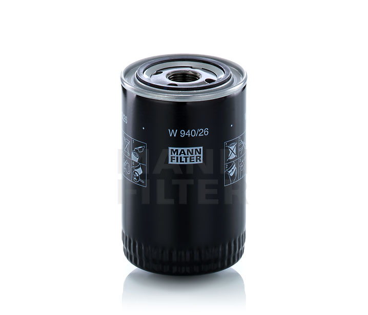 MANN-FILTER W 940/26: Olejový filtr se zpětným ventilem