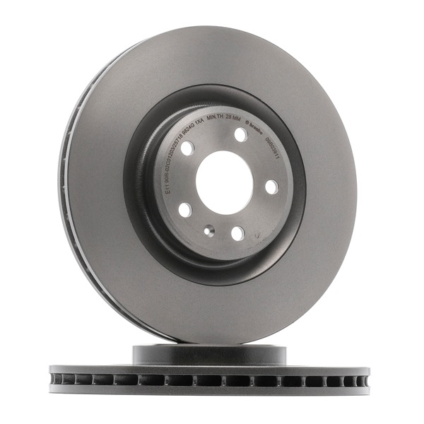 BREMBO 09.B039.11: Bremsscheibe Ø: 345mm, innenbelüftet, Ø: 345mm, beschichtet, mit Schrauben COATED DISC LINE