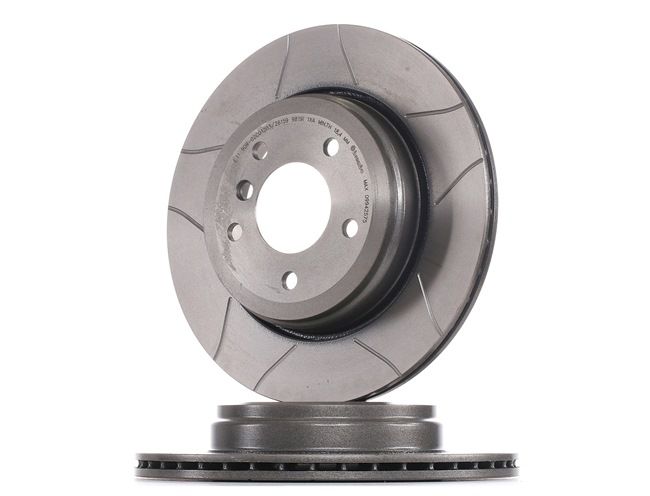 BREMBO 09.9425.75: Disc de frână Ř: 320mm, ventilat interior, canelat, Ř: 320mm, acoperit (cu un strat protector), cu suruburi MAX LINE