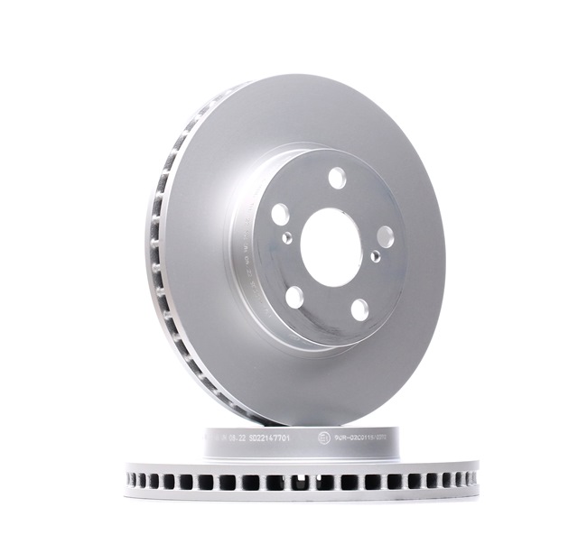 ATE 24.0125-0196.1: Disco de freno Ø: 255mm, ventilado, Ø: 255mm, revestido