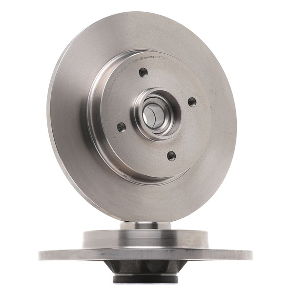 BREMBO 08.A729.17: Bremsscheibe Ø: 268mm, voll, Ø: 268mm, mit Radlagersatz, mit ABS-Sensorring Prime