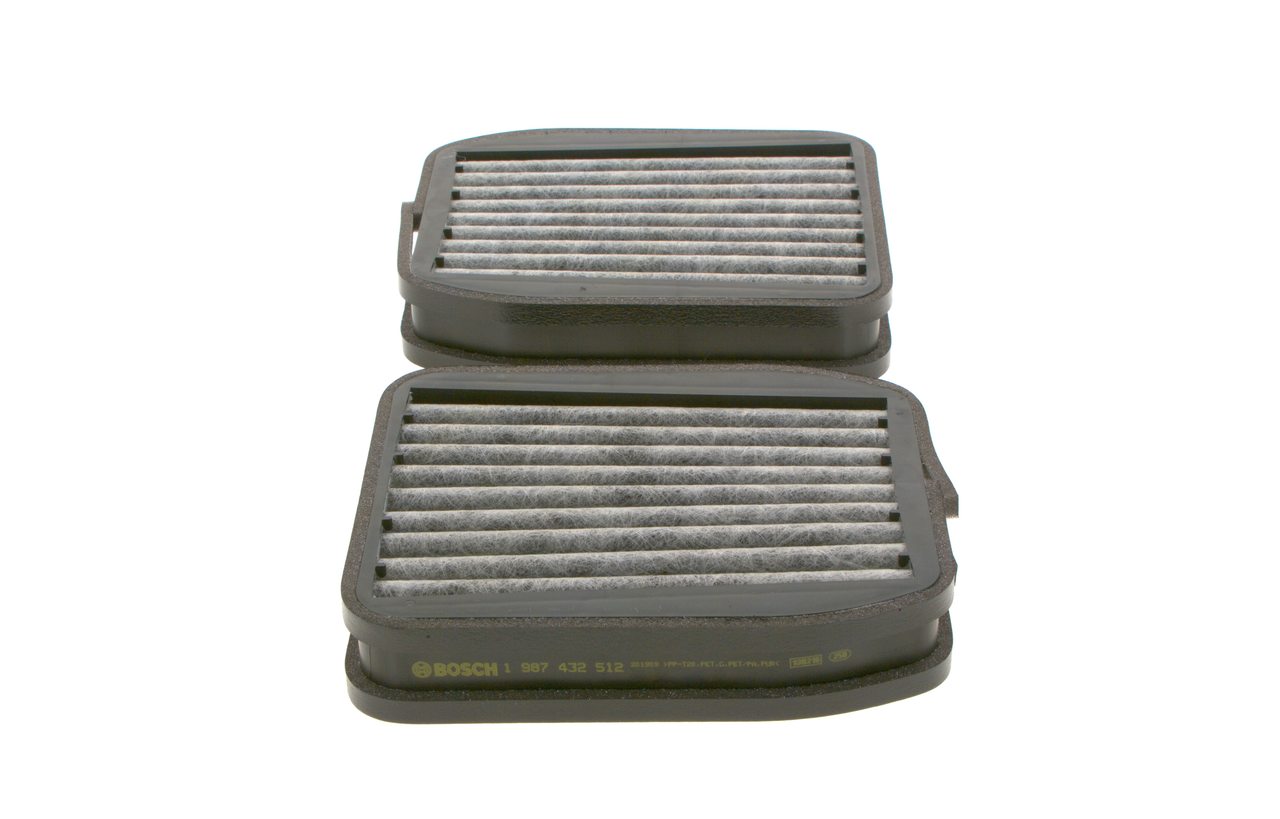 BOSCH 1 987 432 512: Filtro de habitáculo Filtro de carbón activado