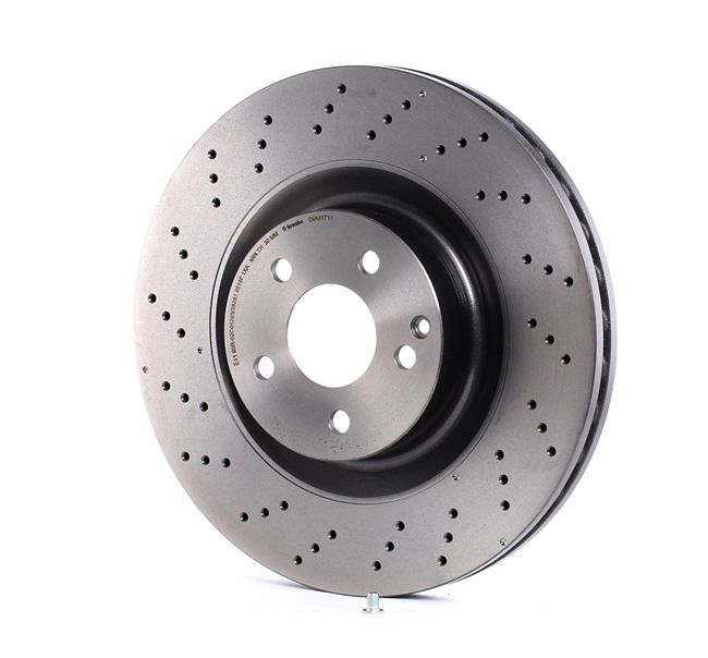 BREMBO 09.A817.11: Bremsscheibe Ø: 350mm, gelocht/innenbel., Ø: 350mm, beschichtet, mit Schrauben COATED DISC LINE