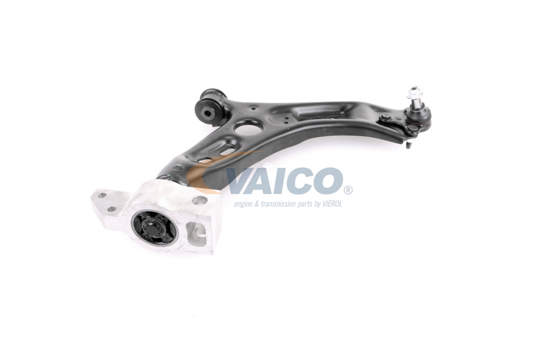 VAICO V10-2588: Brat, suspensie roata dreapta, axa fata jos, tabla de otel, cu bucsa de cauciuc, Original VAICO Quality