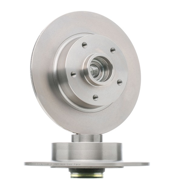 FEBI BILSTEIN 38306: Disco de freno Eje trasero, Ø: 260mm, macizo, Ø: 260mm, aceitado, con anillo sensor ABS, con cubierta grasa