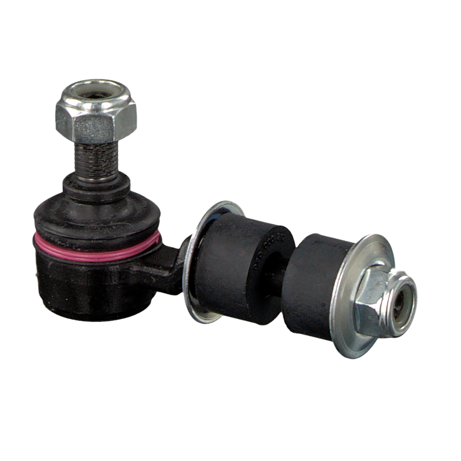 FEBI BILSTEIN 42581: Koppelstange Vorderachse links, Vorderachse rechts, 85mm, Stahl, mit Gummilagern, mit Muttern, mit Unterlegscheiben