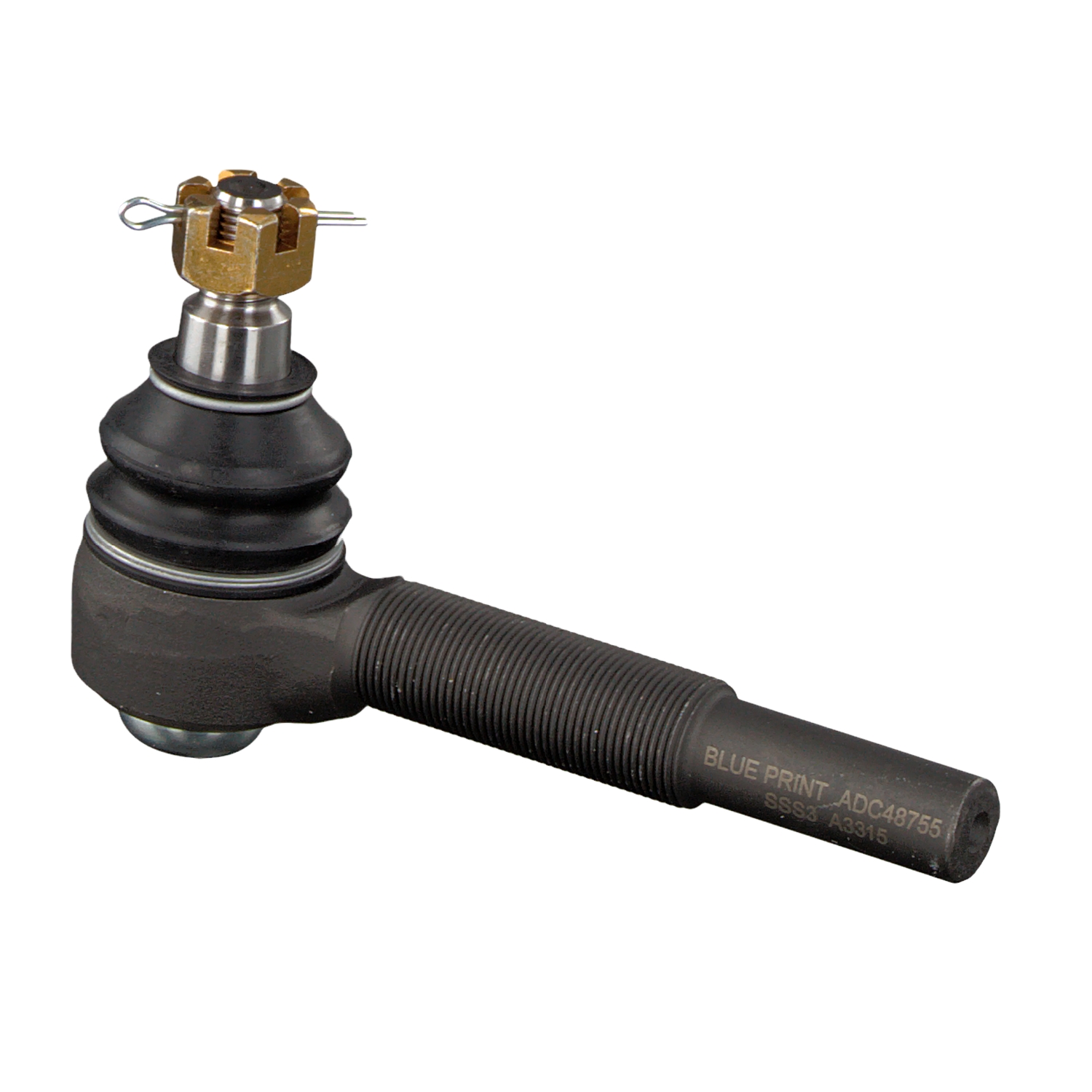 FEBI BILSTEIN 41312: Cap de bara Axa fata stanga, 166mm, cu piulita crenelata