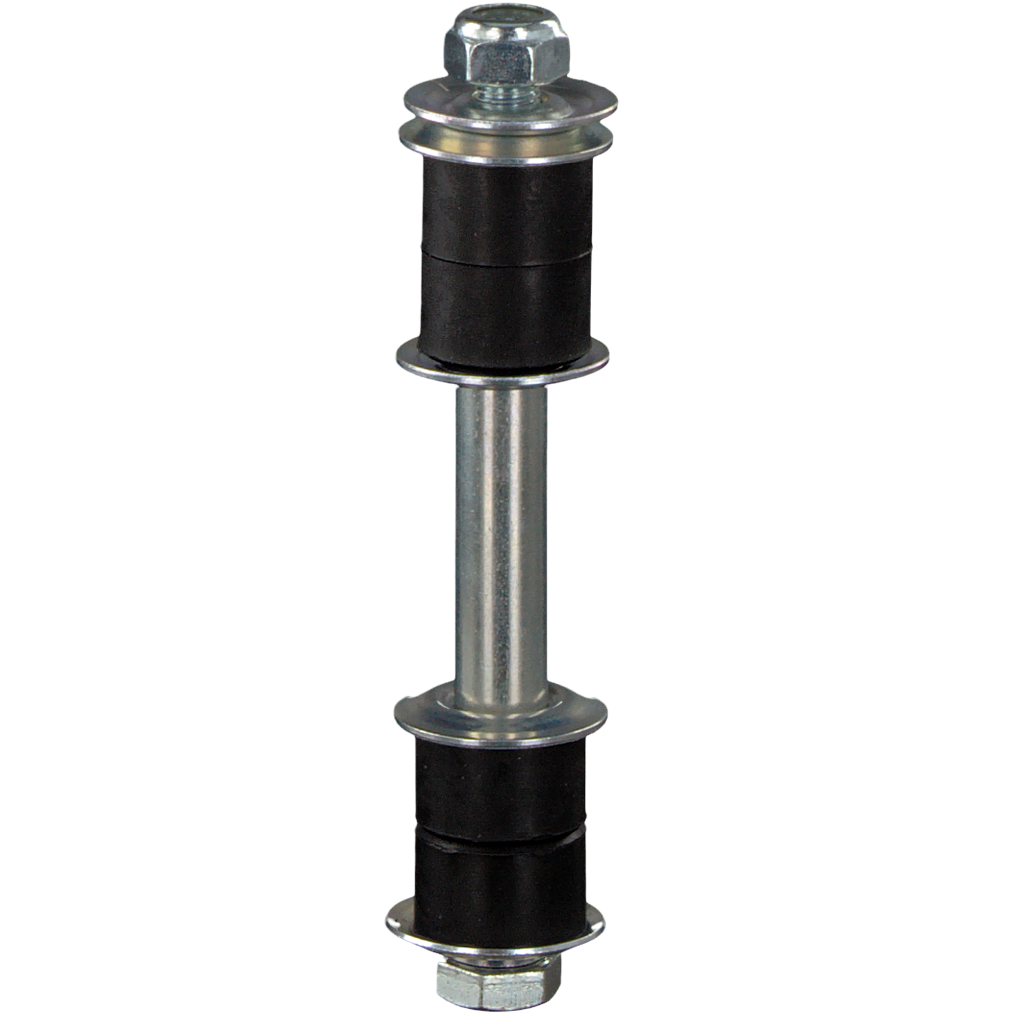 FEBI BILSTEIN 41207: Koppelstange Hinterachse links, Hinterachse rechts, Stahl, mit Gummilagern, mit Unterlegscheiben