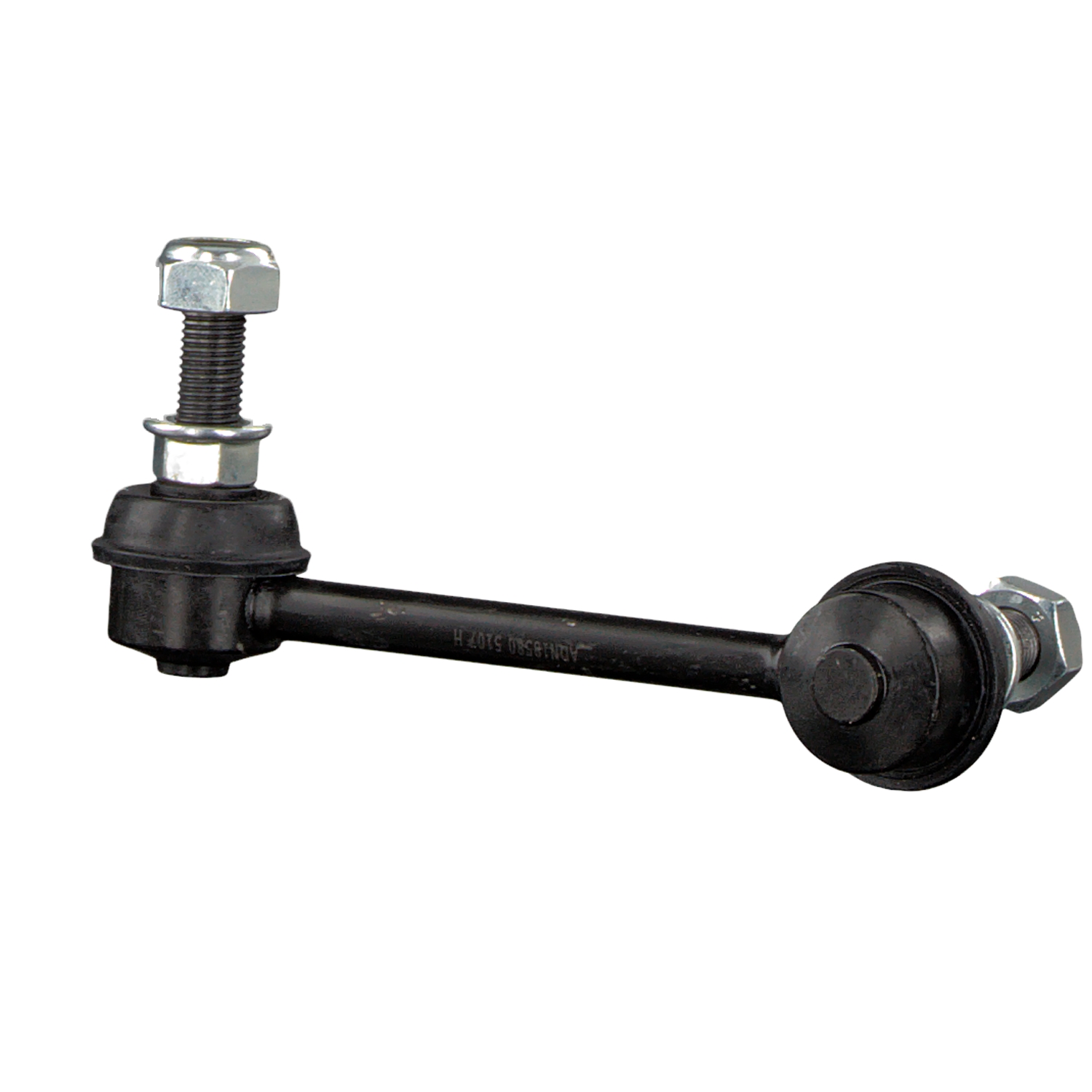 FEBI BILSTEIN 42601: Brat / bieleta suspensie, stabilizator Axa spate stanga, 110mm, Otel, cu piulițe