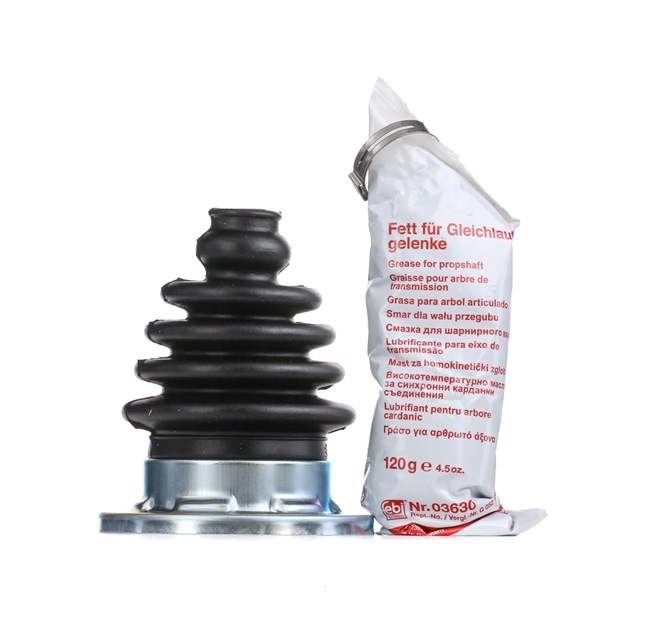 FEBI BILSTEIN 38333: Ansamblu burduf, articulatie planetara Axa fata stanga, spre cutia de viteze, cauciuc