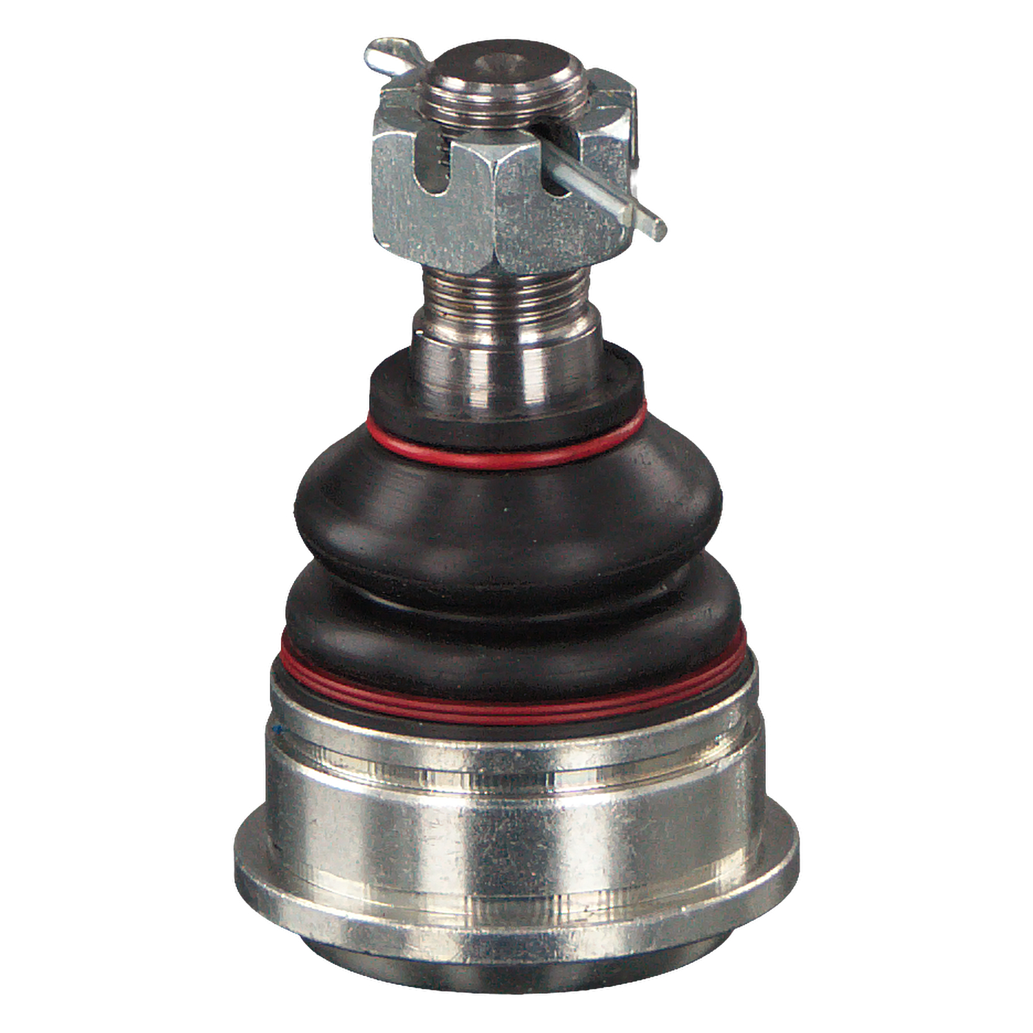 FEBI BILSTEIN 42645: Articulatie sarcina / ghidare Axa fata stanga, partea de jos, Axa fata dreapta, 21,8mm, cu piuliță crenelată și șplint, cu inel siguranta