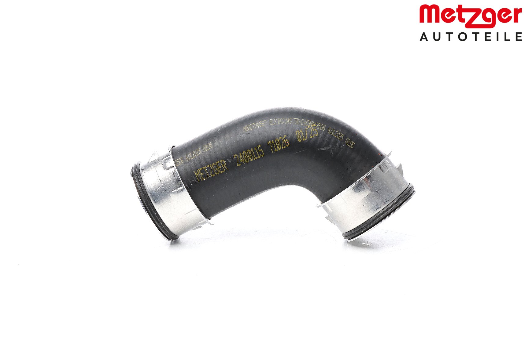 METZGER 2400115: Furtun aer supraalimentare Turbocompresor cu gaze de esapament, deasupra, dreapta, cu cuplaje rapide