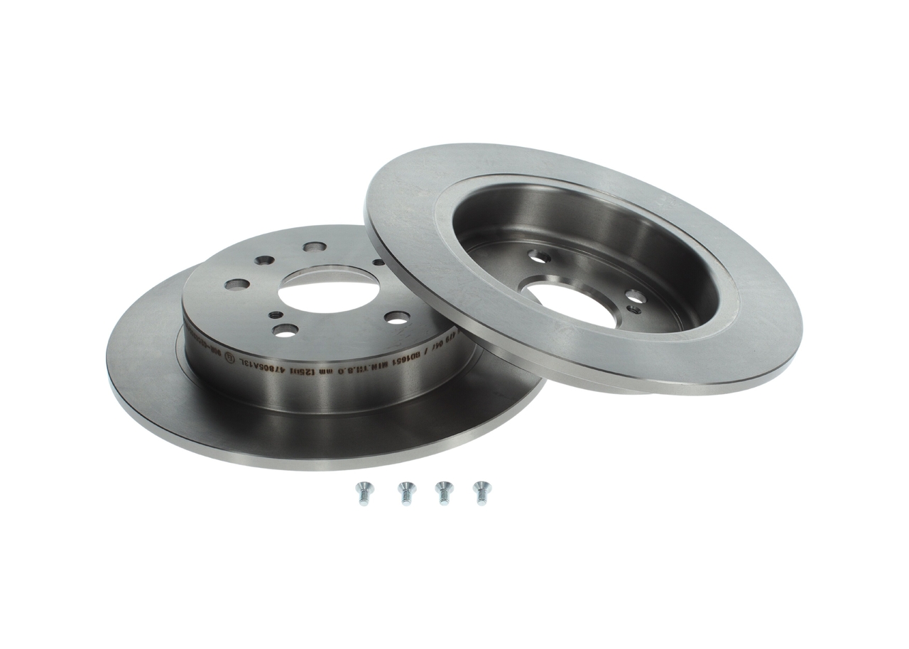 BOSCH 0 986 479 047: Disco de freno Ø: 278,2mm, macizo, Ø: 278,2mm, aceitado, con tornillos