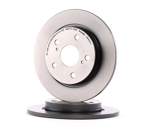 BREMBO 08.A912.11: Brzdový kotouč R: 270mm, plný, R: 270mm, nátěr COATED DISC LINE