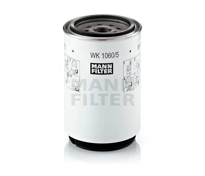 MANN-FILTER WK 1060/5 x: Brandstoffilter Met pakking