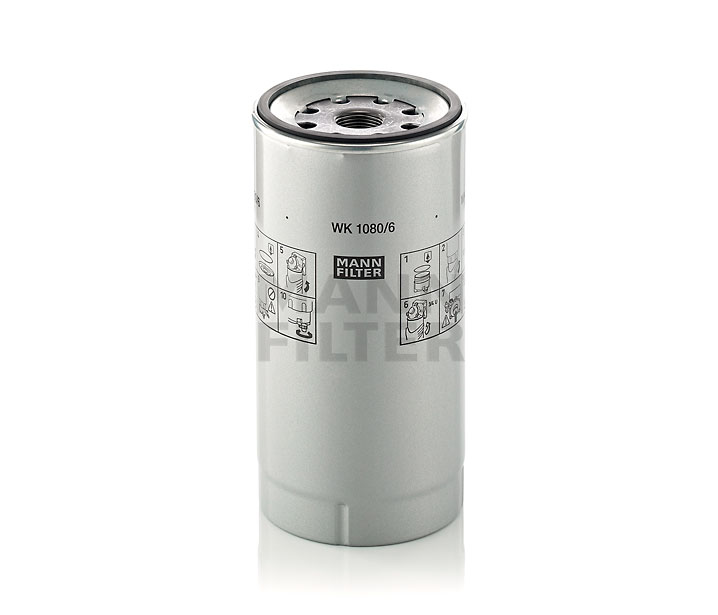 MANN-FILTER WK 1080/6 x: Brandstoffilter Met pakking