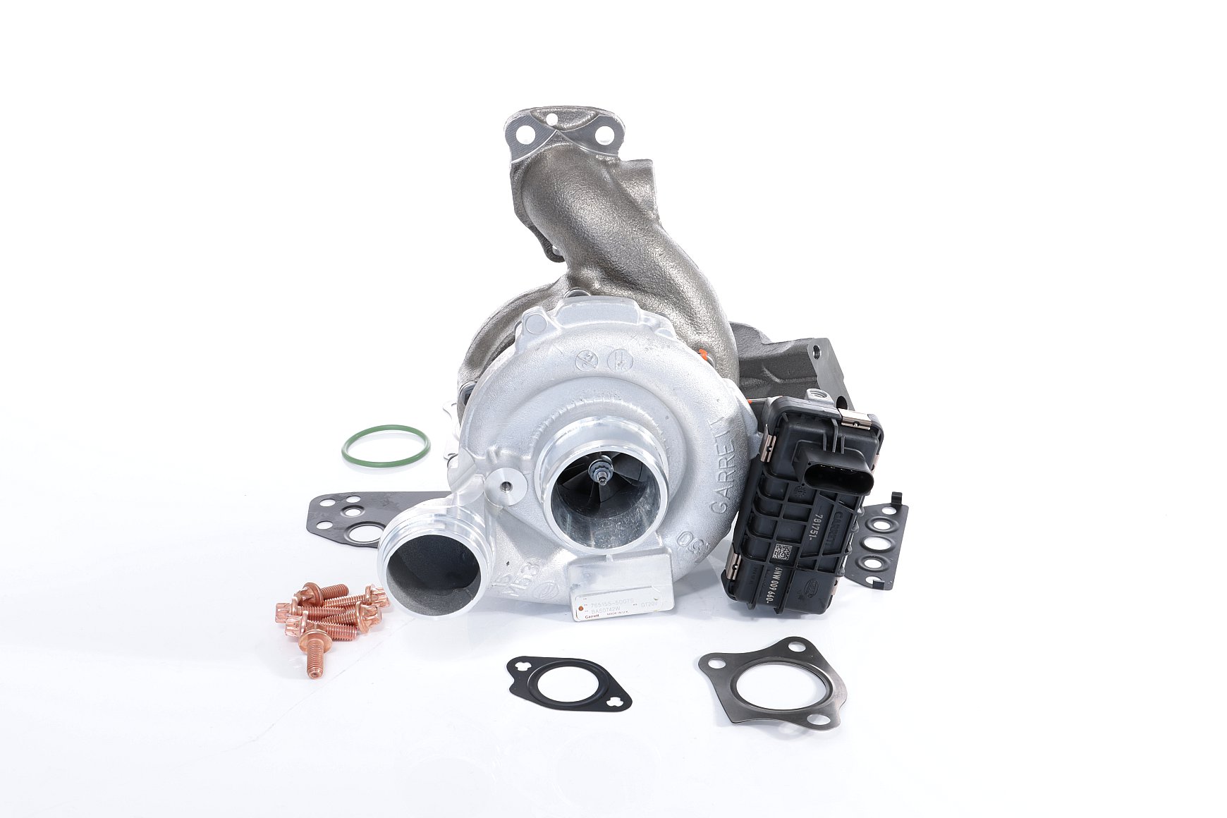 BTS TURBO T981384: Turbosuflantă cu conducta alimentare ulei, cu conducta scurgere ulei, cu material de atașare/fixare, TURBO SERVICE SET ORIGINAL
