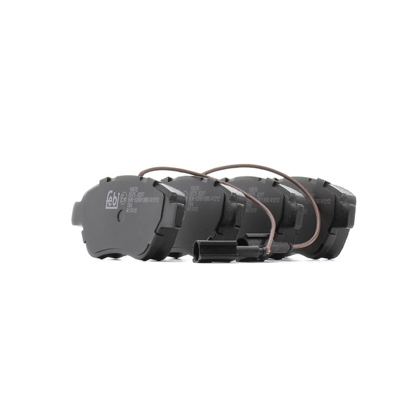 FEBI BILSTEIN 16876: Plăcuțe de frână punte fata, cu material de prindere