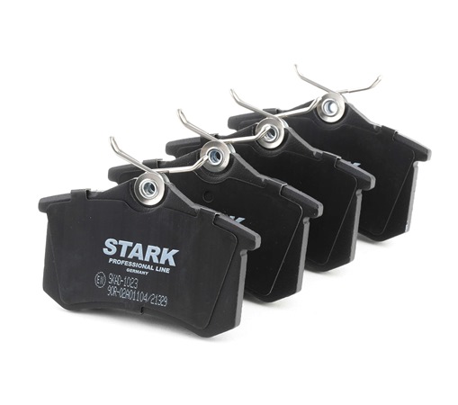 STARK SKAD-1023: Juego de pastillas de freno Eje trasero, Chapa antichirridos