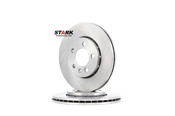 STARK SKAD-2003: Remschijf Vooras, Ø: 255,7mm, Geventileerd, Gietijzer, Ø: 255,7mm, Geen coating, Zonder schroeven