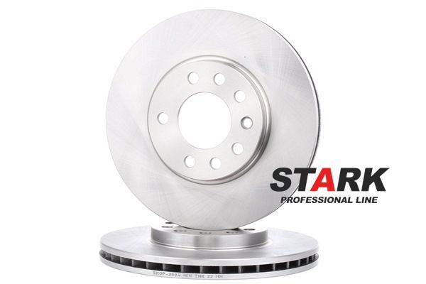 STARK SKOP-2004: Disco de freno Eje delantero, Ø: 279,8mm, ventilado, Hierro fundido, Ø: 279,8mm, aceitado, sin tornillos
