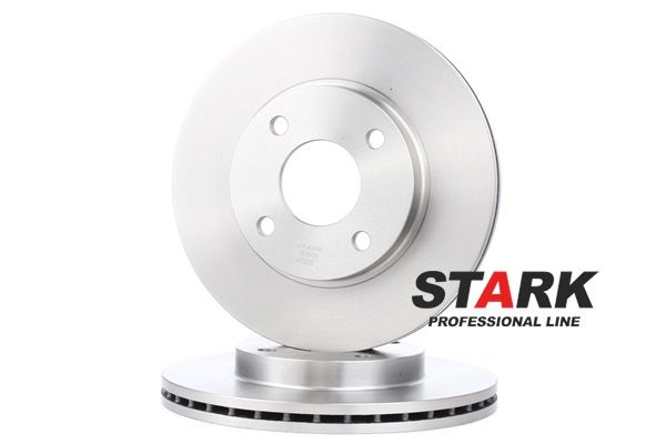 STARK SKFO-2005: Brzdový kotouč přední osa, R: 258mm, větráno, Litina, R: 258mm, olejováno, bez šroubu