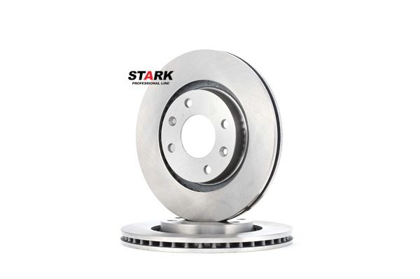 STARK SKCI-2014: Féktárcsa elsőtengely, Ø: 265,3mm, Szellőztetett, Öntöttvas, Ø: 265,3mm, bevonat nélküli, csavarok nélkül