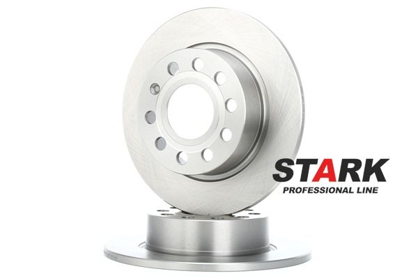 STARK SKGE-2017: Disque de frein Essieu arrière, Ø: 253mm, plein, Fonte, Ø: 253mm, nu/non protégé/non plastifié, sans vis/boulons