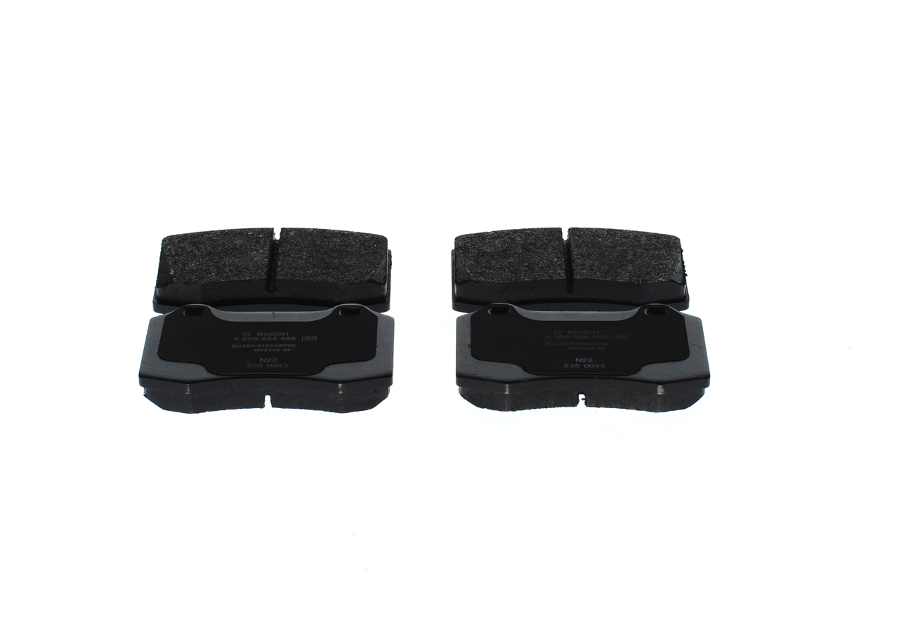 BOSCH 0 986 494 486: Juego de pastillas de freno Chapa antichirridos