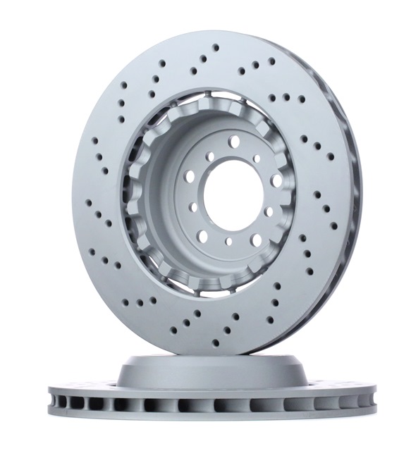 ATE 24.0130-0213.2: Disco de freno Ø: 360,0mm, disco de freno de dos piezas, perforado/ventil. int., Ø: 360,0mm, revestido, con tornillos