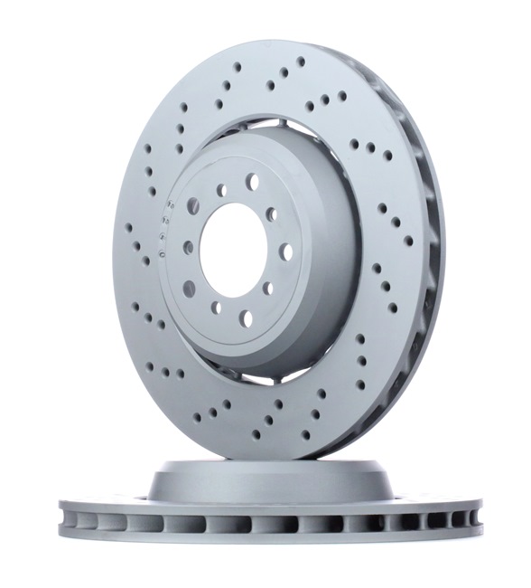 ATE 24.0130-0214.2: Disco de freno Ø: 360,0mm, disco de freno de dos piezas, perforado/ventil. int., Ø: 360,0mm, revestido, con tornillos