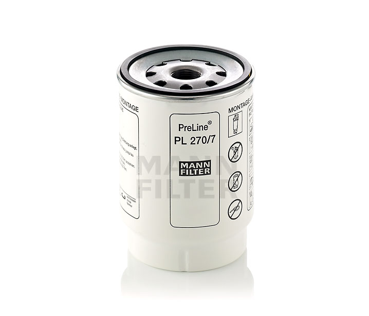 MANN-FILTER PL 270/7 x: Brandstoffilter Met pakking