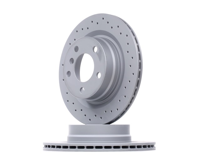 ZIMMERMANN 150.3498.52: Disc de frână Ř: 300mm, ventilat interior, perforat, Ř: 300mm, acoperit (cu un strat protector) SPORT COAT Z