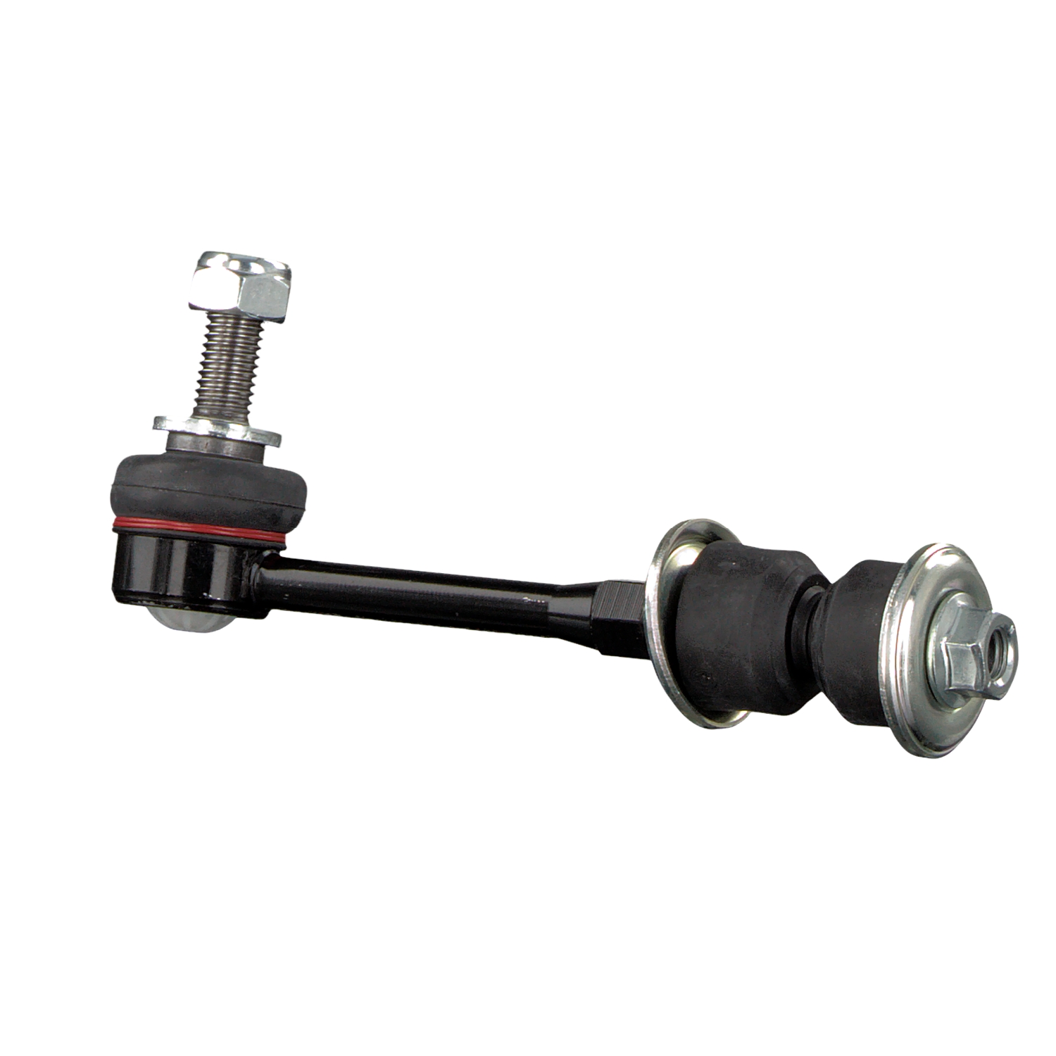 FEBI BILSTEIN 43532: Stabilisatorstag Bakaxel vänster, Bakaxel höger, 107mm, Stål, med muttrar, med gummilager, med brickor