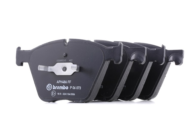 BREMBO P 06 073: Plăcuțe de frână PRIME LINE cu acceasorii, cu clema piston, cu tabla anti scartait