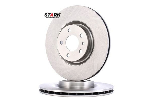 STARK SKBD-0020135: Brzdový kotouč přední osa, R: 283,9mm, větráno, Litina, R: 283,9mm, nepotažený (bez vrstvy), bez šroubu