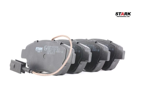 STARK SKBP-0010036: Pastilhas de travão Eixo dianteiro, com chapa anti-ruído