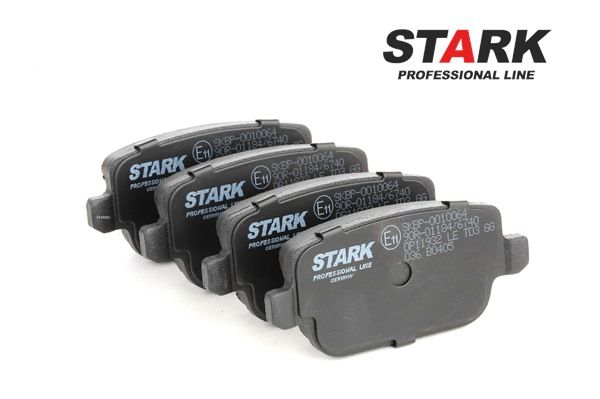 STARK SKBP-0010064: Brzdové platničky Zadna naprava, s proti hlukovým plechom