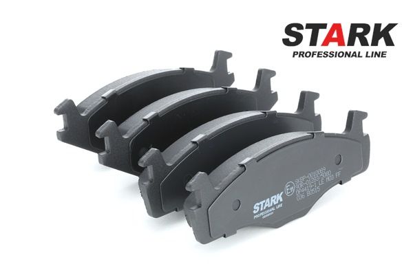 STARK SKBP-0010089: Sada brzdových destiček, kotoučová brzda přední osa, s materiálem pro namontování/upevnění, se spojovacím materiálem, s krycím plechem