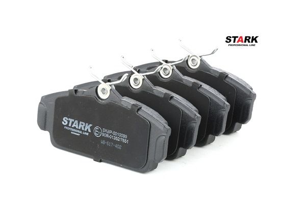 STARK SKBP-0010099: Juego de pastillas de freno Eje delantero, Chapa antichirridos