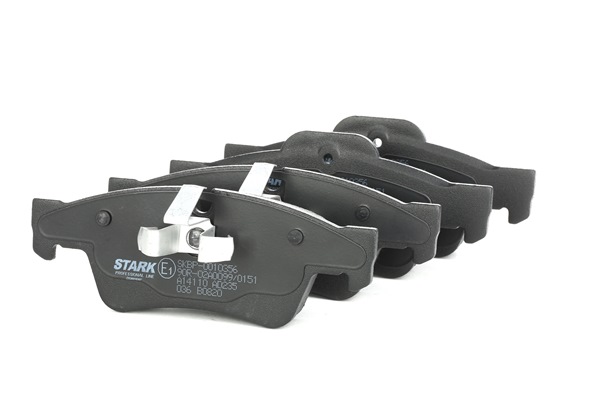 STARK SKBP-0010356: Plăcuțe de frână puntea spate, cu tabla anti scartait, cu clema piston