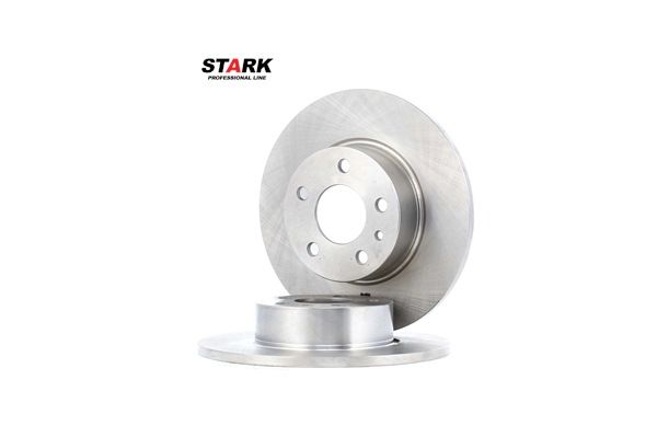 STARK SKBD-0020055: Brzdový kotouč Zadní náprava, R: 251,2mm, plný, Litina, R: 251,2mm, nepotažený (bez vrstvy), bez šroubu