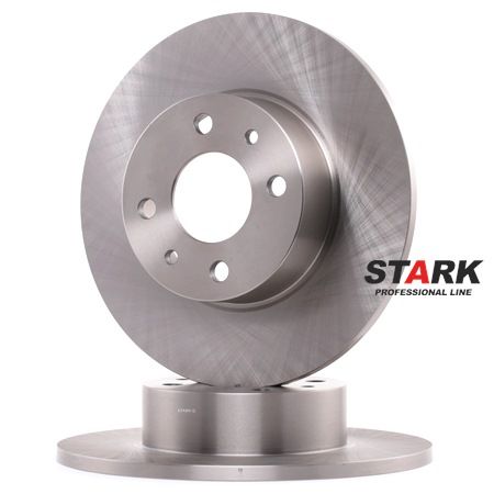 STARK SKBD-0020056: Disque de frein Essieu arrière, Ø: 251,2mm, plein, Fonte, Ø: 251,2mm, nu/non protégé/non plastifié, sans vis/boulons