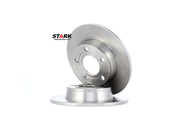 STARK SKBD-0020060: Remschijf Achteras, Ø: 254,7mm, volledig, Gietijzer, Ø: 254,7mm, Geen coating, Zonder schroeven