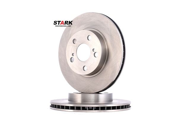 STARK SKBD-0020063: Remschijf Vooras, Ø: 255mm, Geventileerd, Gietijzer, Ø: 255mm, Geen coating, Zonder schroeven