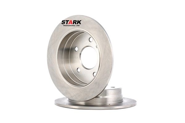 STARK SKBD-0020073: Disco de freno Eje trasero, Ø: 258mm, macizo, Hierro fundido, Ø: 258mm, sin recubrimiento, sin tornillos